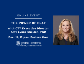 Cover slide for the online event "The Power of Play"