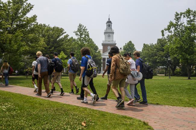 CTY students walking between classes